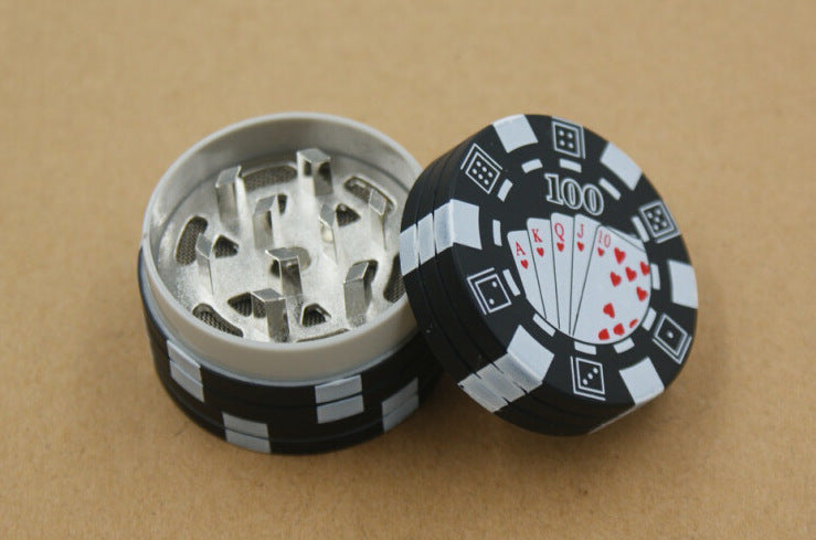 Poker Chip Mini Grinder- 3-teilige Metall Grinder