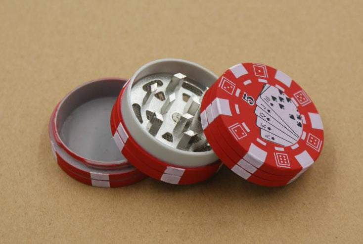 Poker Chip Mini Grinder- 3-teilige Metall Grinder