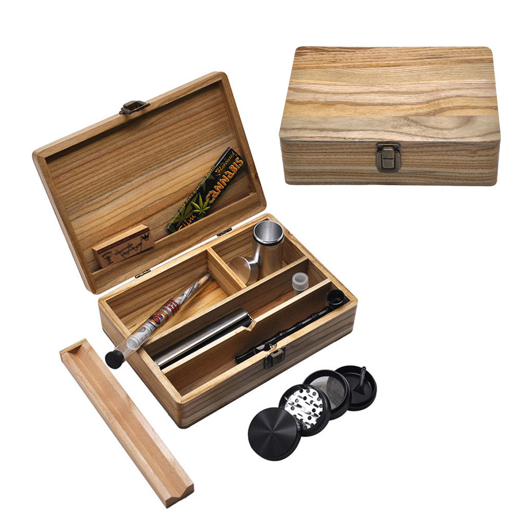 Premium Holz-Smoking Set- Tragbares Komplett-Set | Smoke