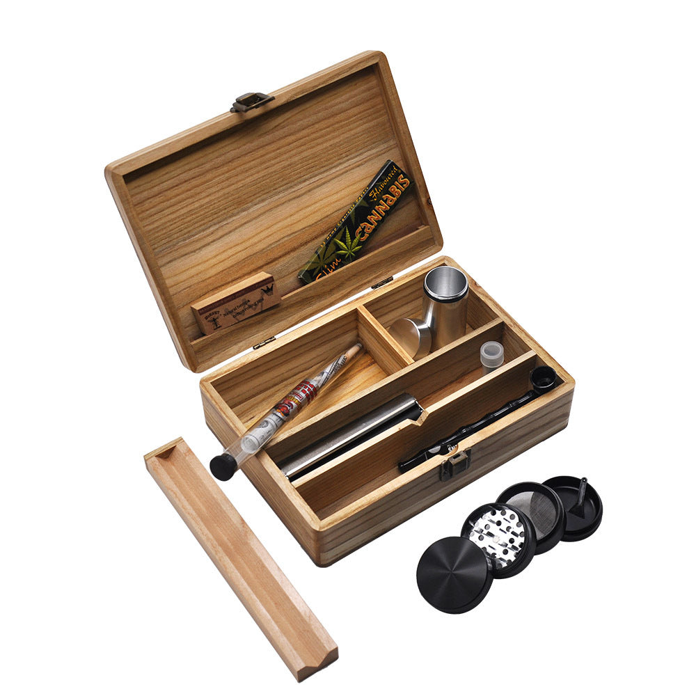 Premium Holz-Smoking Set- Tragbares Komplett-Set | Smoke