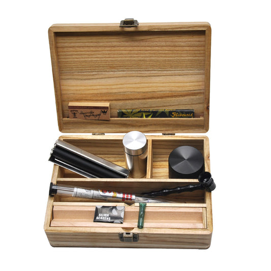 Premium Holz-Smoking Set- Tragbares Komplett-Set | Smoke