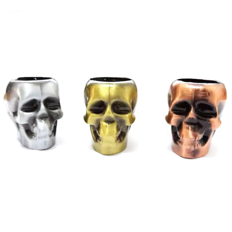 Mini Totenkopf Pfeife - Metall Smoking Pipe